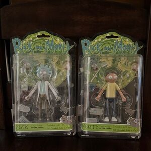 Funko Rick and Morty Action Figures - Green and Blue